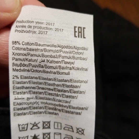 Vero Moda black crop high rise m128:8:919 - Picture 3 of 8